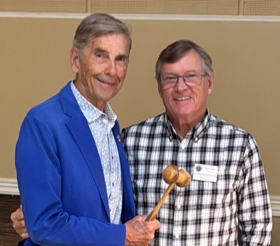Michael thanking Norm Douglas